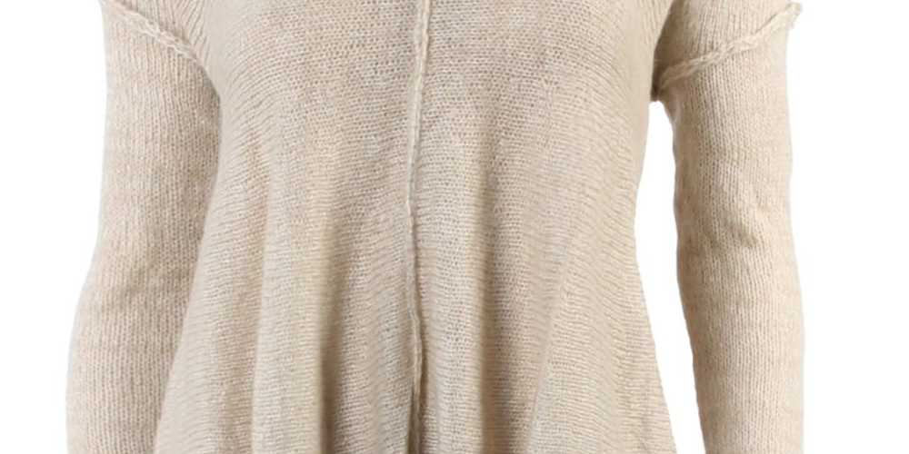 Free People Women's Dancing in the Forest Tunic Sweater Brown Size Medium