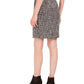 Bar III Women's Textured Short Wear to Work Pencil Skirt Black Size 2