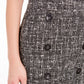 Bar III Women's Textured Short Wear to Work Pencil Skirt Black Size 2