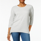 Style & Co Women's Handkerchief Hem Tunic Gray Size Petite L