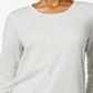 Style & Co Women's Handkerchief Hem Tunic Gray Size Petite L