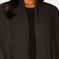 Karen Scott Women's Open Front Cardigan Brown Size X-Small