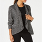 Karen Scott Women's Shawl Collar Cardigan Black Size Large