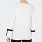 Charter Club Women's Solid Long Sleeve Jewel Neck Top White Size Medium