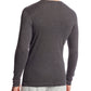2(X)IST Men's Essential Long Sleeve Henley Gray Size Large