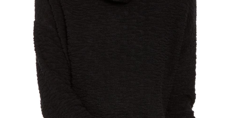 Eileen Fisher Women's Textured Long Sleeve Turtle Neck Sweater Black Size X-Large