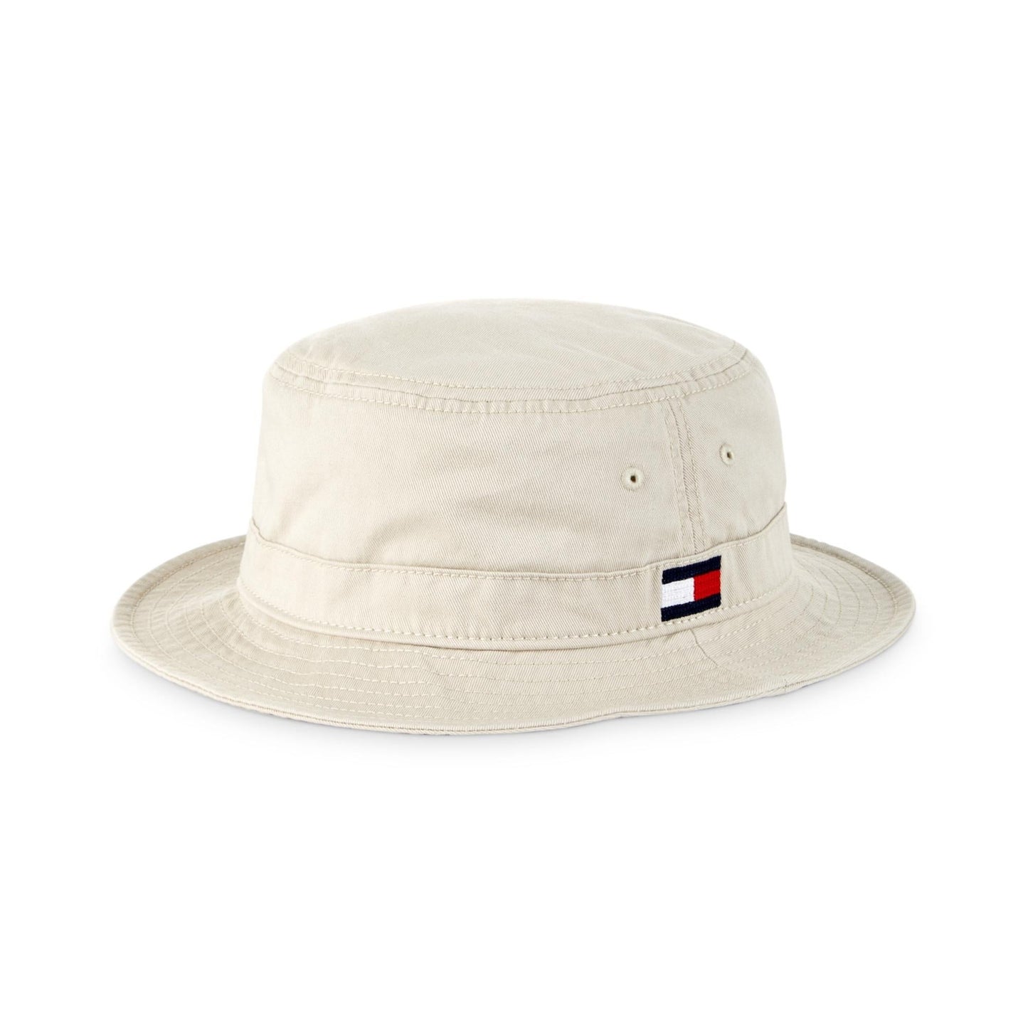 Tommy Hilfiger Men's Ardin Bucket Hat Cotton Logo Beige Size L/XL