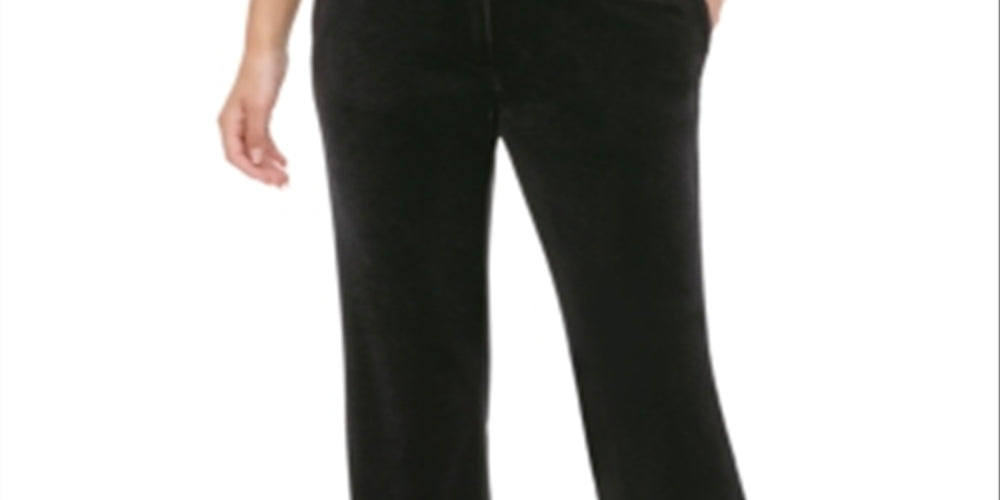 Calvin Klein Women's Velvet Pants Black Size 14