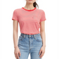 Levi's Women's Perfect Striped Cotton T-Shirt Red Size X-Small