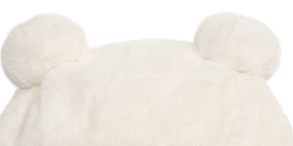 First Impressions Baby Girl's & Boy's Faux Fur Pom Pom Hat White Size 0-6 MOS