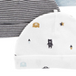 Carter's Boy's 3pk of Bear Ear Caps White Multi  Size 0-3MOS