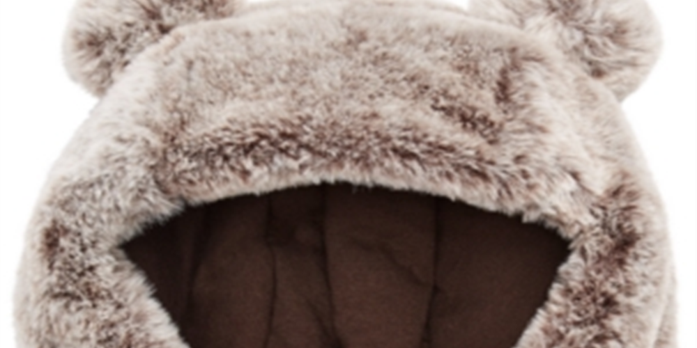 First Impressions Baby Boy's & Girl's Faux Fur Animal Ear Hat Brown Size 0-6 MOS