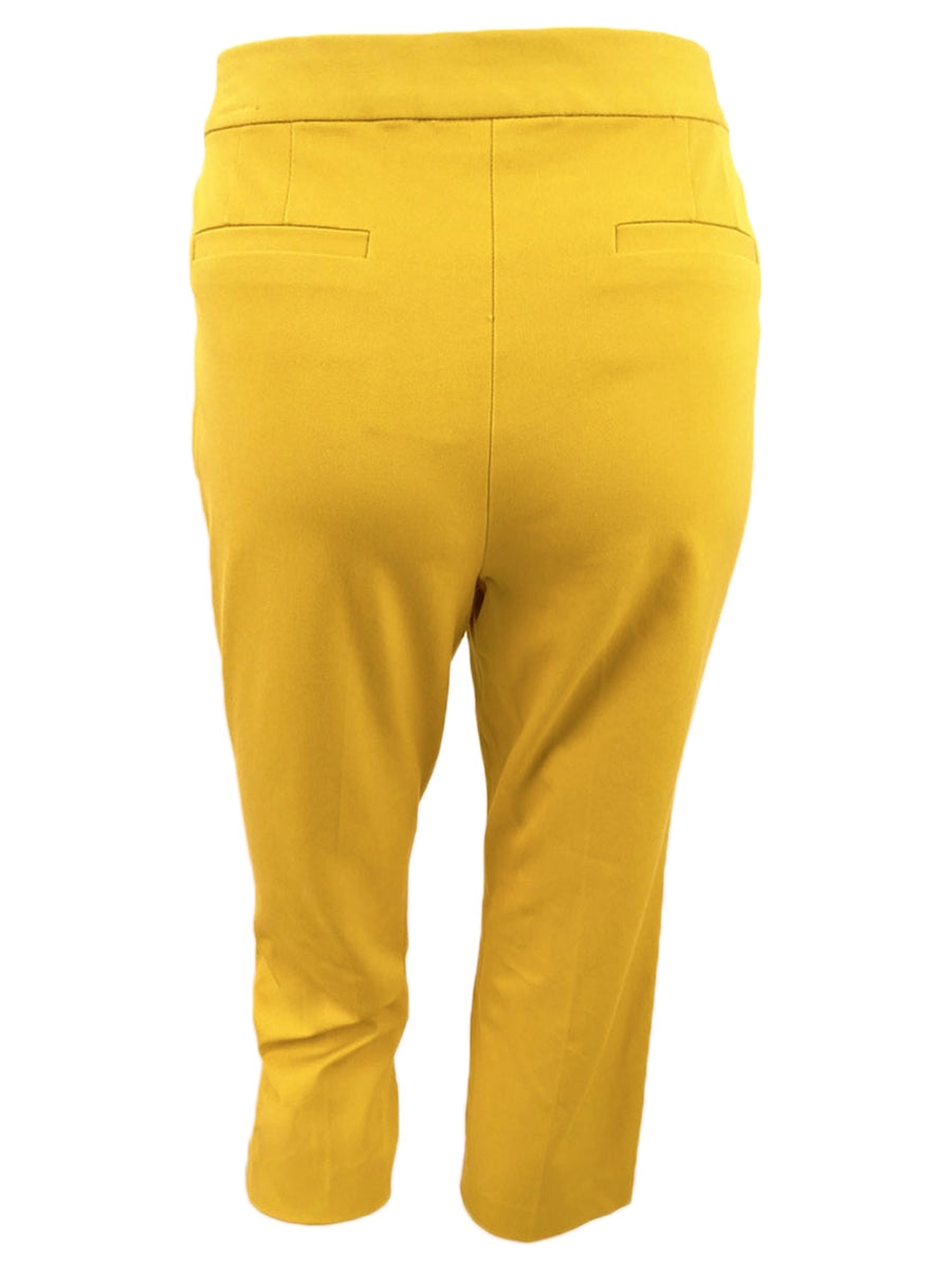Alfani Women's Capri Pants Yellow Size 10 Petite