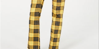 Dickies Junior's Plaid Worker Pants Yellow Size 11