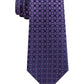 Kenneth Cole Men's Geometric Classic Neck Tie Purple Size Regular