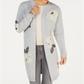 Style & Co Women's Floral Print Open Front Cardigan Gray Size Petite S
