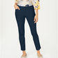 Charter Club Women's Newport Tummy Control Slim Fit Pants Blue Size 10