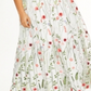 City Studios Women's Trendy Embroidered Floral Gown White Size 14W