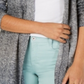 Style & Co Women's Ombre Open Front Cardigan Gray Size PP