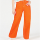 Dickies Girl Junior's 5 Pocket High Rise Wide Leg Skater Pants Orange Size 11