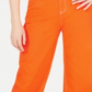 Dickies Girl Junior's 5 Pocket High Rise Wide Leg Skater Pants Orange Size 11