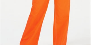 Dickies Girl Junior's 5 Pocket High Rise Wide Leg Skater Pants Orange Size 11