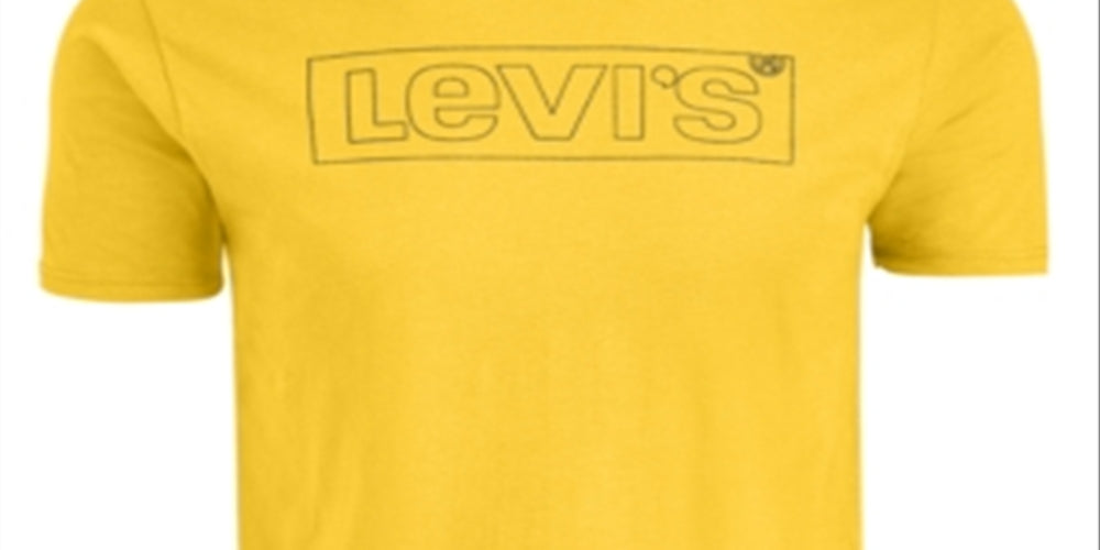 Levi's Men's Boxed Logo T-Shirt Yellow Size Small