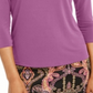 Thalia Sodi Women's Hardware Trim Mock-Neck Top Light Purple Size XX-Large