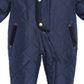 S Rothschild & Co Baby Boy's Hooded Quilted Footed Pram Blue Size 6MOS