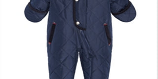 S Rothschild & Co Baby Boy's Hooded Quilted Footed Pram Blue Size 6MOS