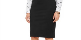 Charter Club Women's Knee Length Skirt Black Size 6 Petite