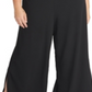 Rachel Roy Women's Cold Shoulder V Neck Evening Jumpsuit Black Size 18W