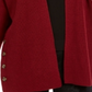 Style & Co Women's Button Side Oversized Cardigan Red Size X-Small