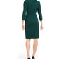 Calvin Klein Women's Keyhole Puff Sleeve DressGreen Size 10