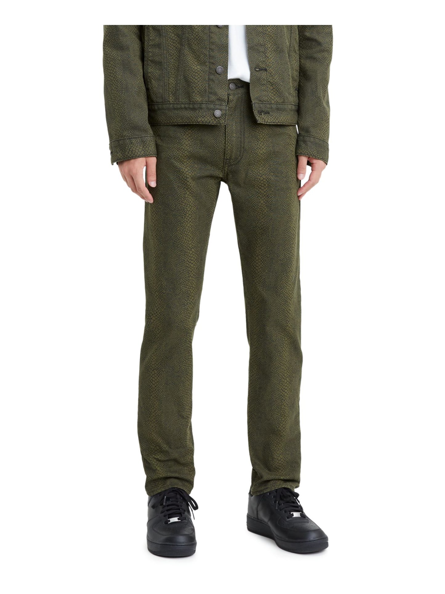 Levi's Men's Printed Jeans Green Size 30X30