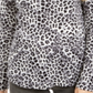 Charter Club Women's Printed Cotton Turtleneck Top White Size Medium
