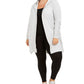 Ideology Women's Hooded Cardigan Gray Size 2X
