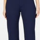 Charter Club Women's Cropped Wide Leg Pants Blue Size 4