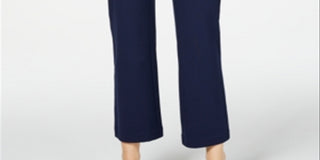Charter Club Women's Cropped Wide Leg Pants Blue Size 4