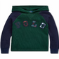 Ralph Lauren Toddler Boy's Knit Waffle Hooded Thermal Green Size 4T