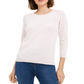 Maison Jules Women's Flecked Sweater Pink Size Small