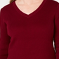 Karen Scott Women's Cotton V Neck Sweater Red Size X-Small