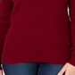 Karen Scott Women's Cotton V Neck Sweater Red Size X-Small