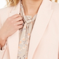 Calvin Klein Women's Peak Lapel Open Front Blazer Pink Size 6