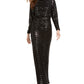 Vince Camuto Women's Long Sleeve Maxi Dress Black Size 10