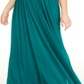 Teeze Me Women's Trendy Plus Rhinestone Trim Gown Green Size 24