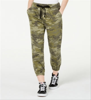 Tinseltown Women's Drawstring Jogger Jeans Green Size Large