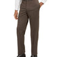 Marc New York Men's Single Breasted Patterned Suit Brown Size 44