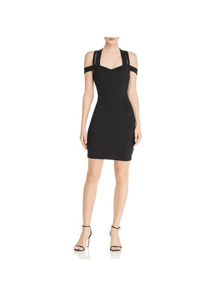 Guess Women's Valorie Crisscross Bodycon Dress Black Size Small