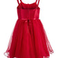 Pink & Violet Big Girl's Sequined Mesh Dress Red Size 8